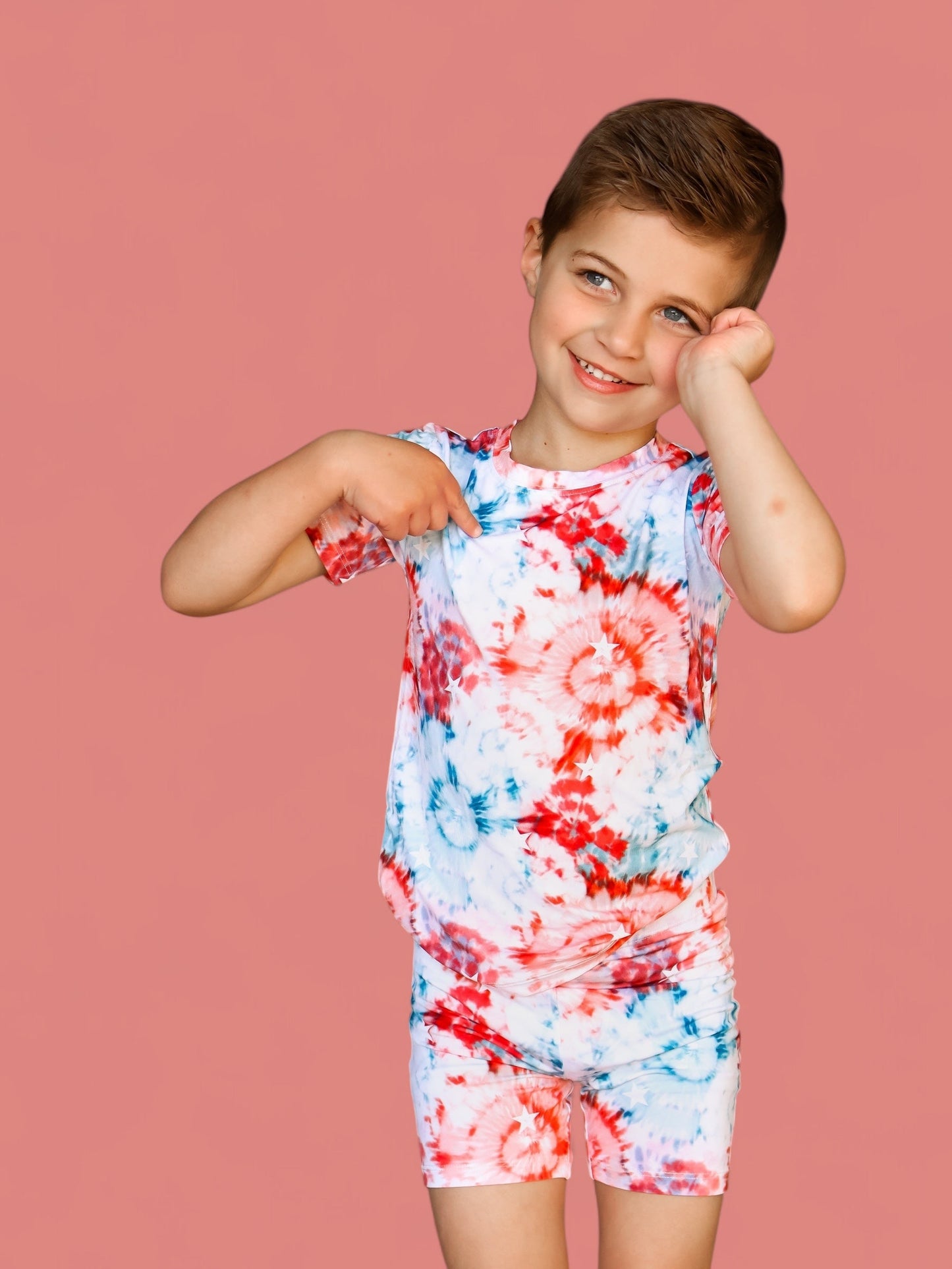 STARRY TIE DYE DREAM SHORT SET