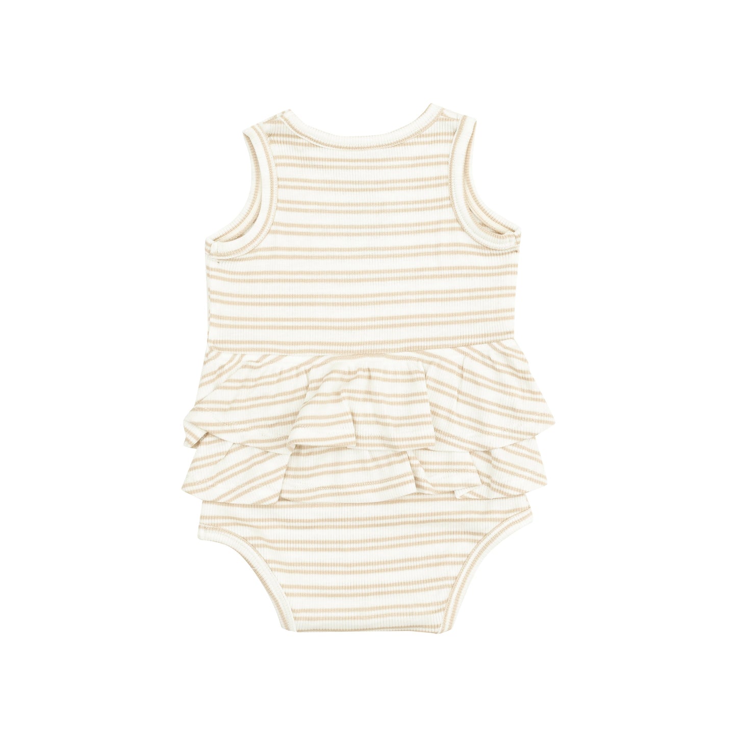 Ruffle Tank Bubble - Stripe Oxford Tan
