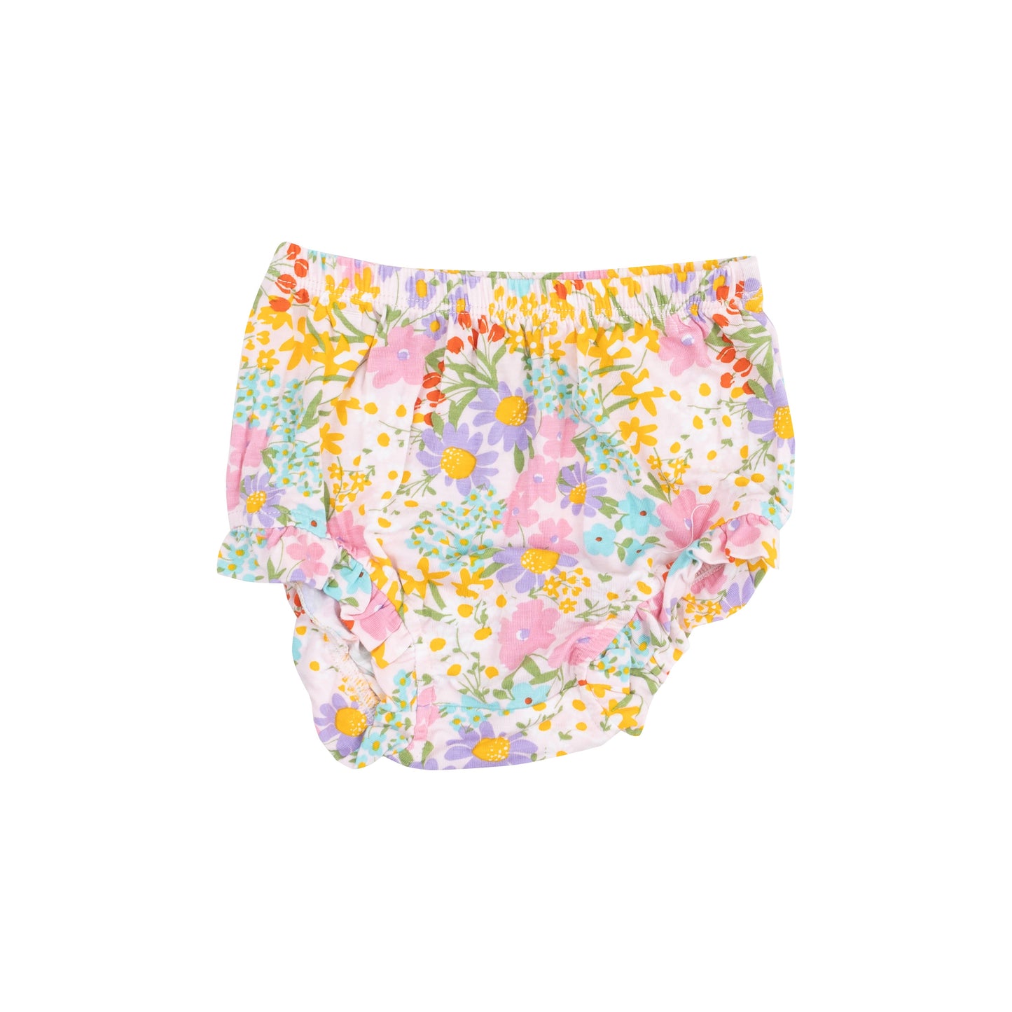 Ruffle Strap Smocked Top and Diaper Cover- Amelia Floral