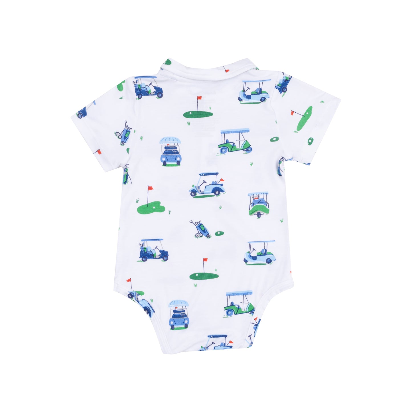Polo Bodysuit - Vintage Golf Carts Blue