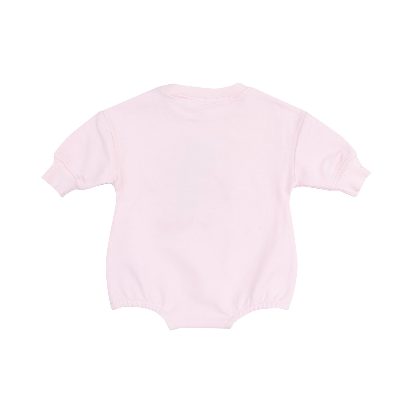 Sweatshirt Bubble with Applique Patch - Strawberry Swiss Dot French Terry