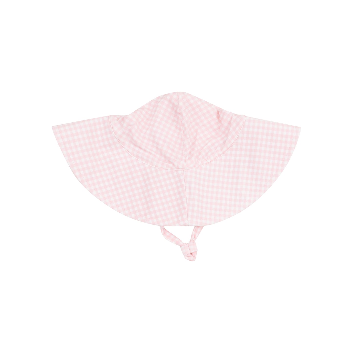 Wide Brim Sunhat - Mini Gingham Pink