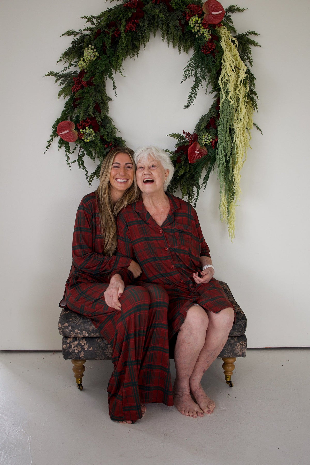 Women's Bamboo Sleeping Dress | Christmas Plaid