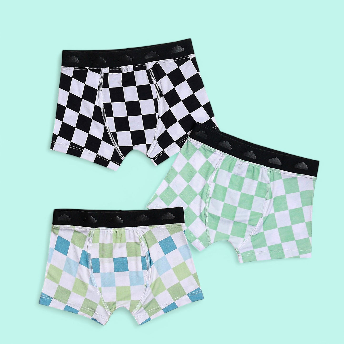 HIGH TIDE CHECKERS DREAM BOY'S BOXER BRIEF SET