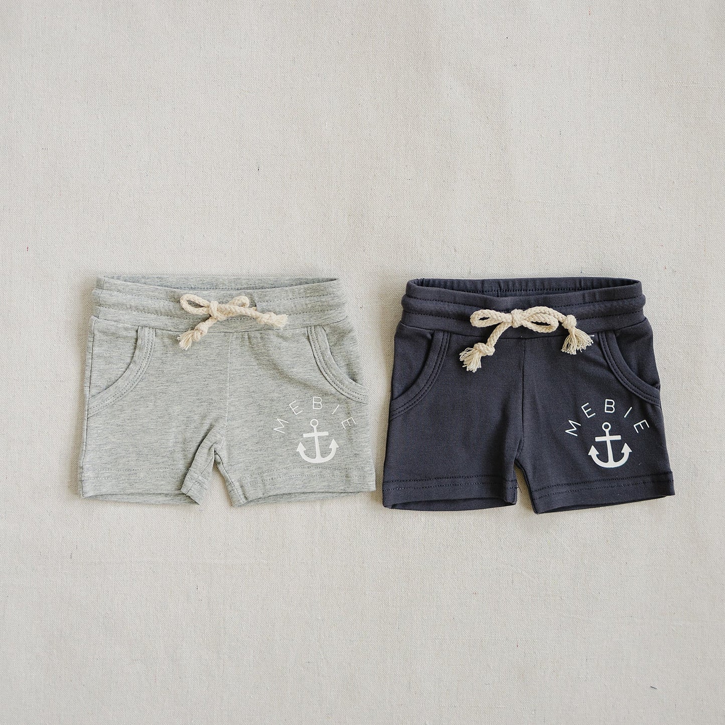 Grey Anchor Pocket Shorts