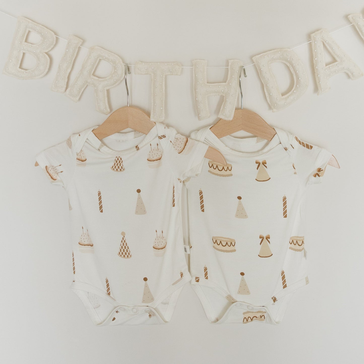 Short Sleeve Bamboo Snapsuit | Birthday Girl