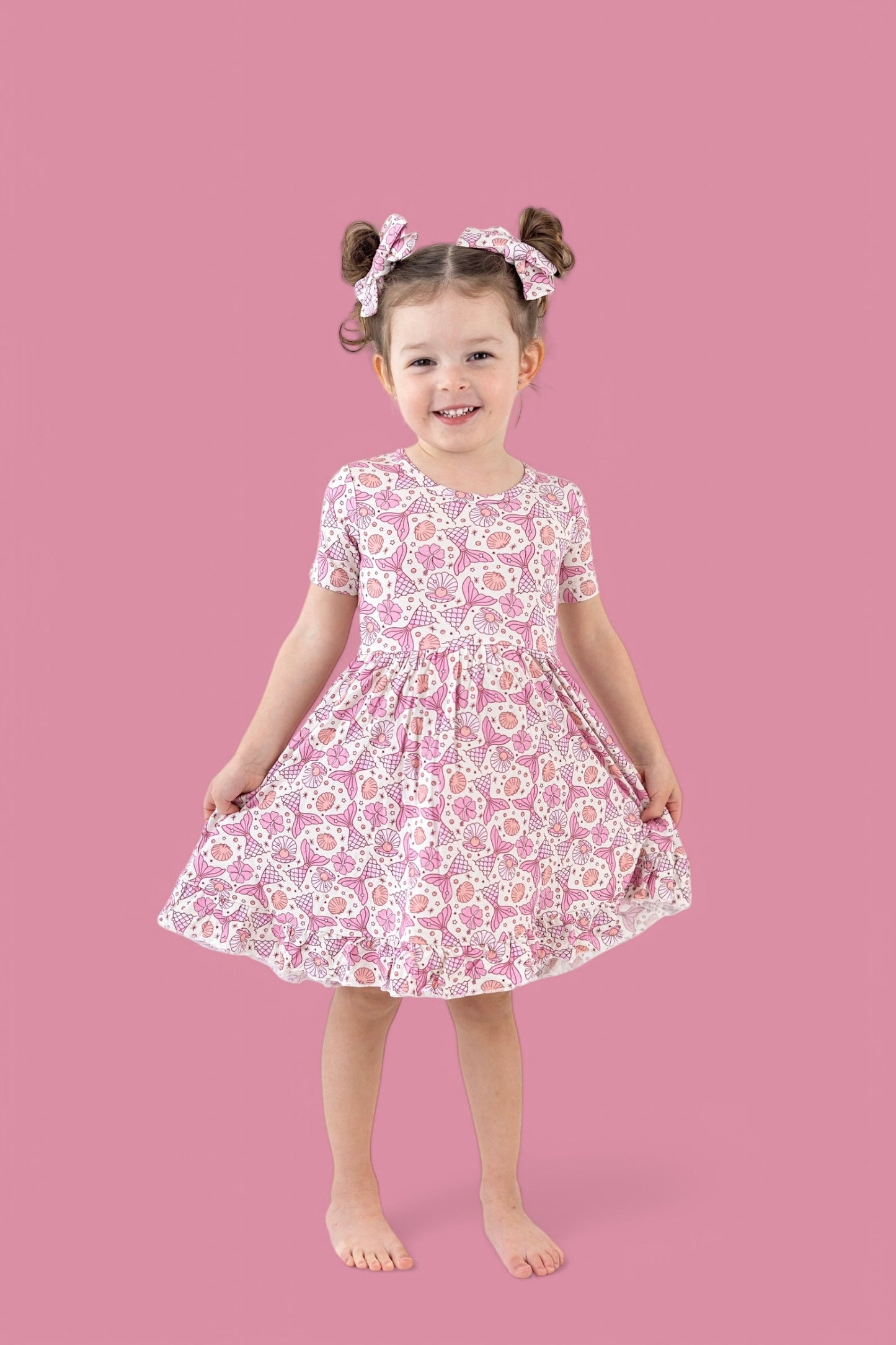 MAGICAL MERMAID DREAM RUFFLE DRESS