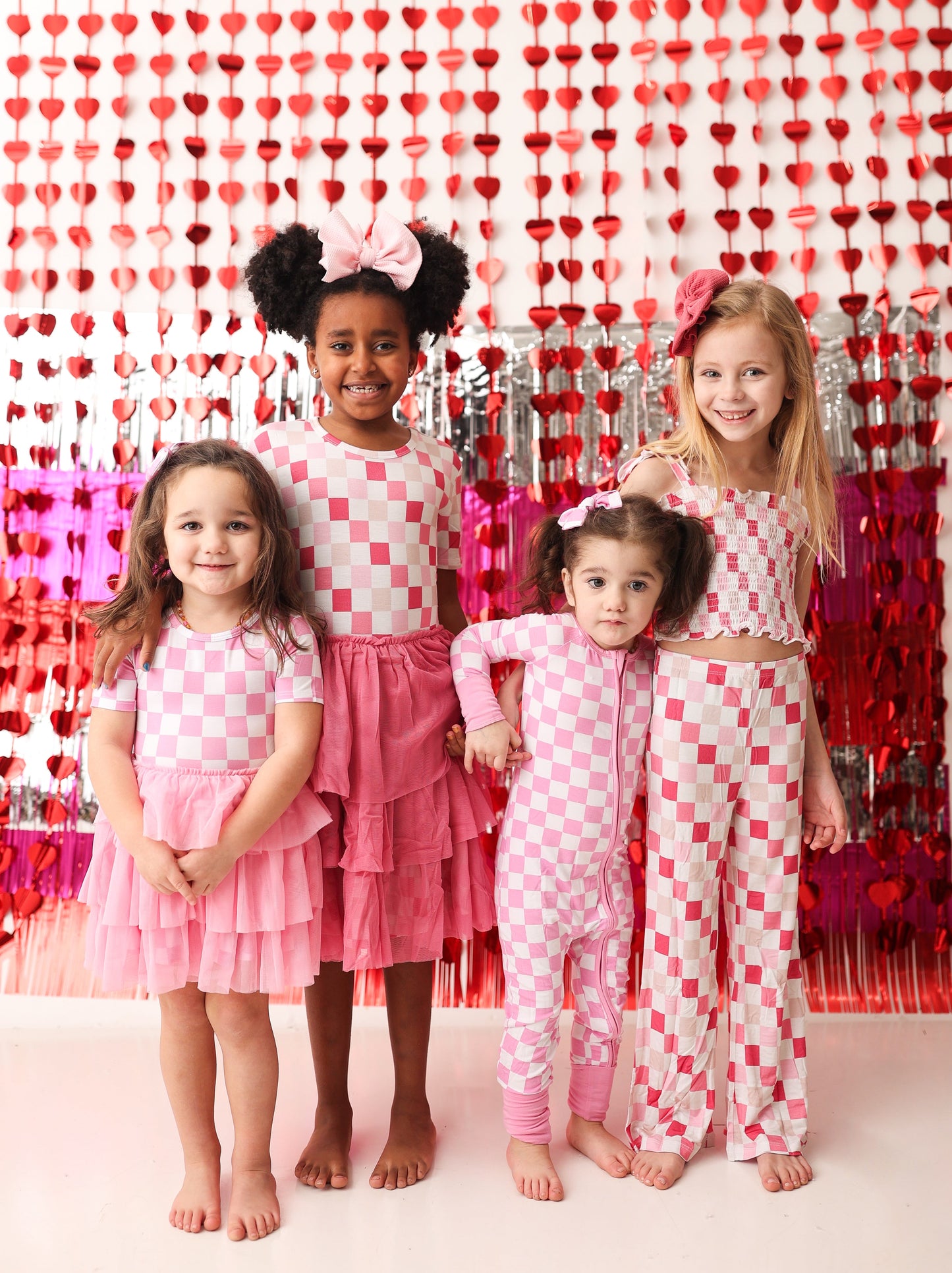 BUBBLEGUM CHECKERS DREAM ROMPER
