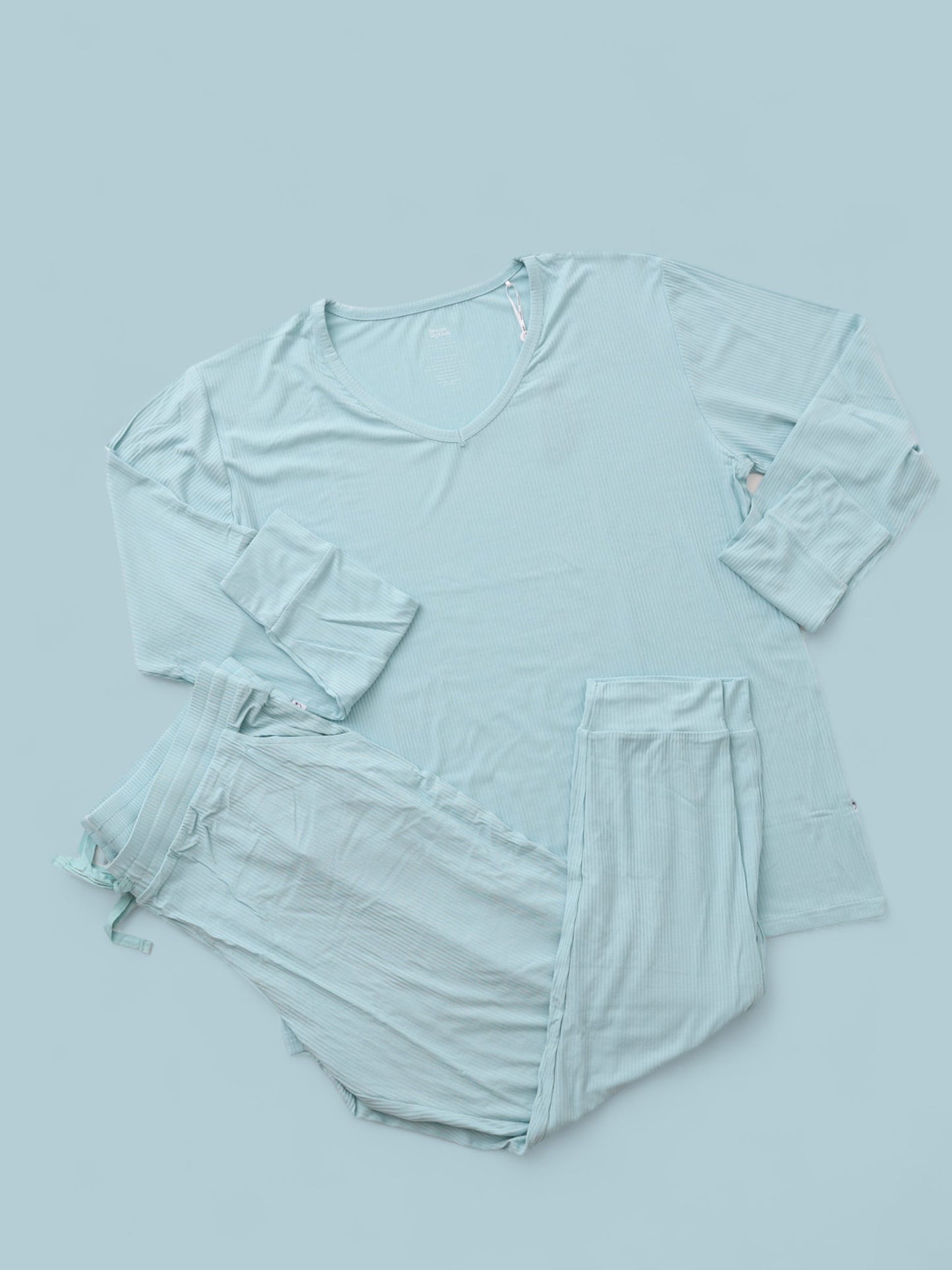 HAZY BLUE RIB WOMEN'S JOGGER DREAM SET