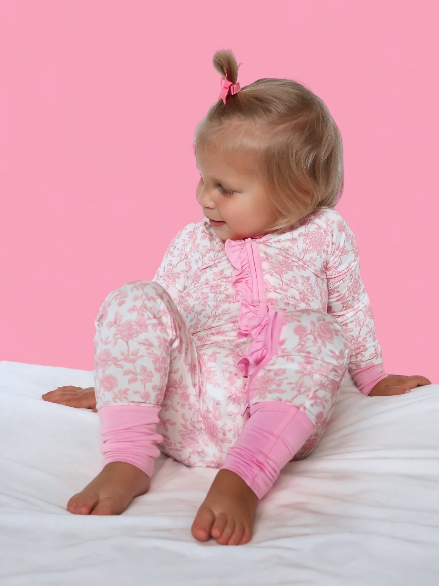 ROSEWOOD TOILE DREAM RUFFLE ROMPER