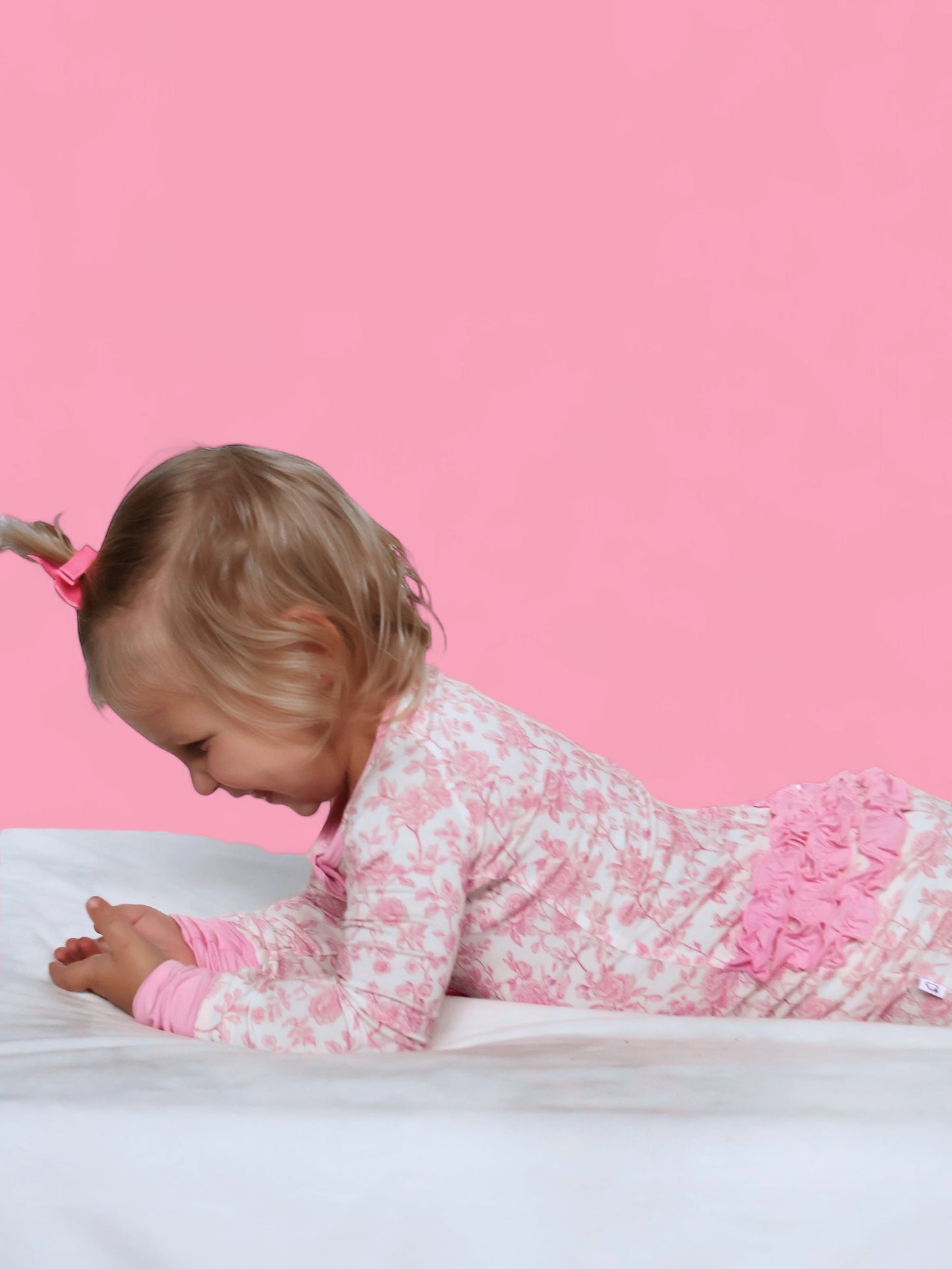 ROSEWOOD TOILE DREAM RUFFLE ROMPER