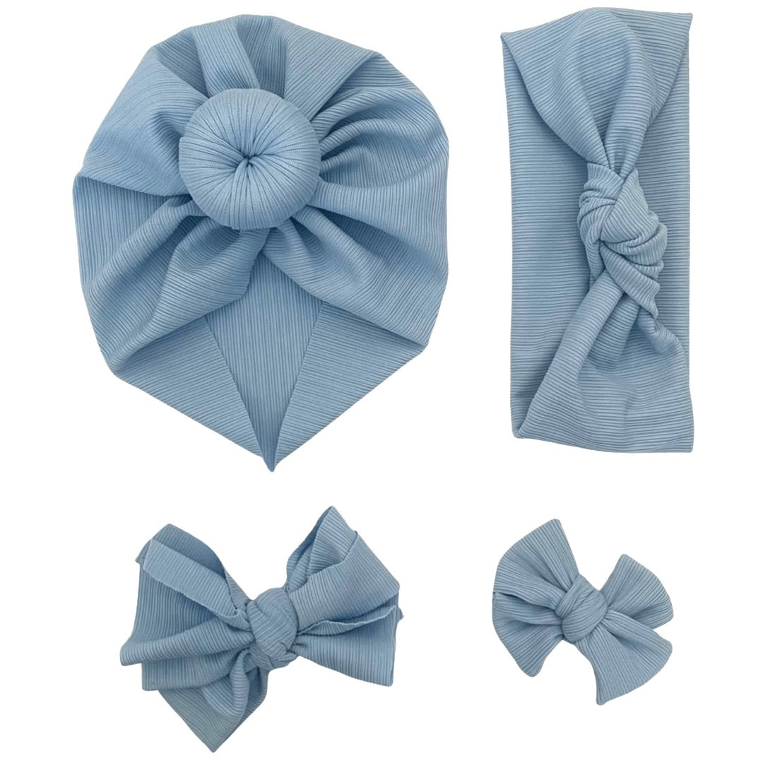 Brave ~ Light Blue Textured Ribbed