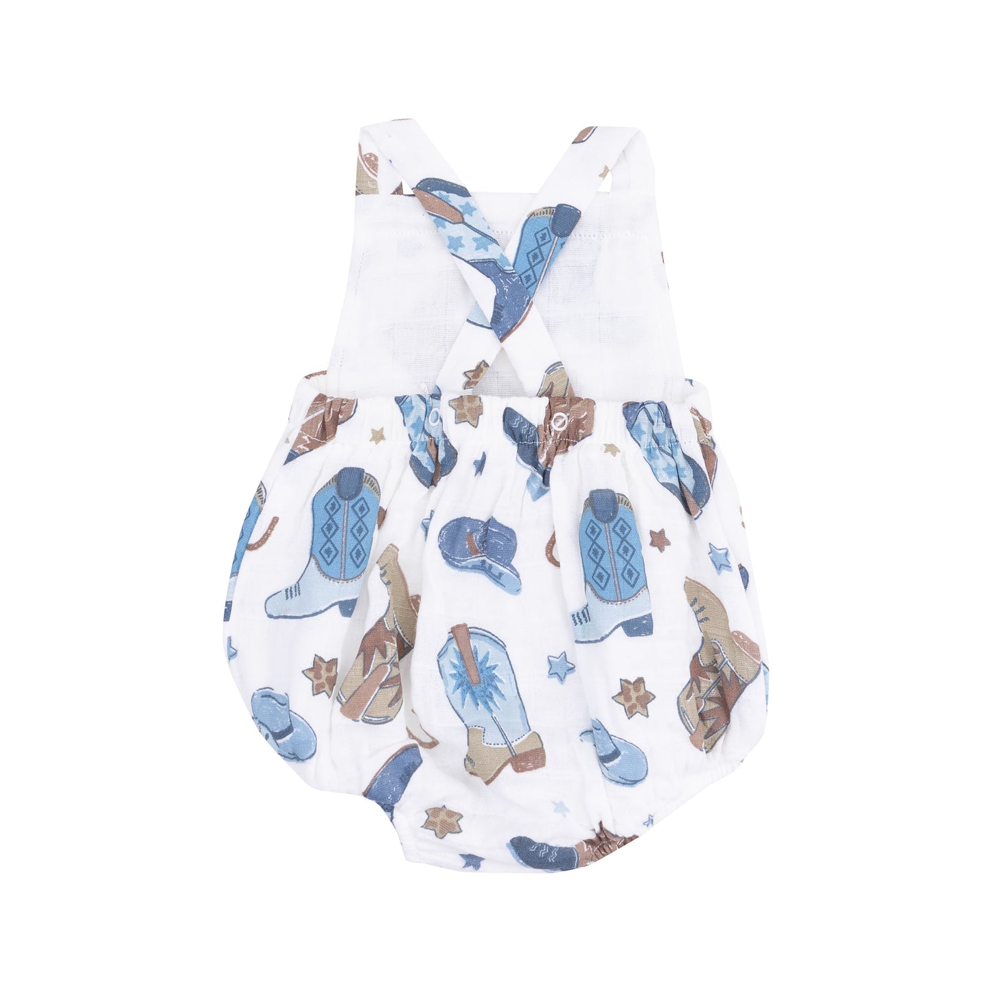 Retro Sunsuit - Cowboy Boots Blue