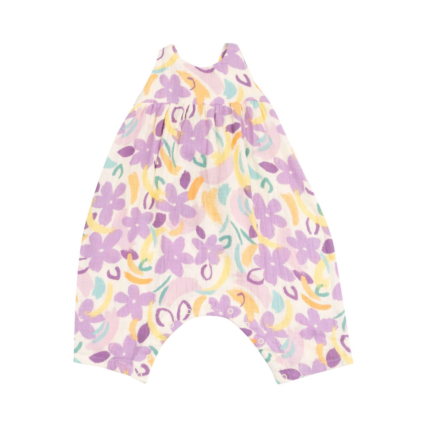 Tie Back Romper - Painty Daisy