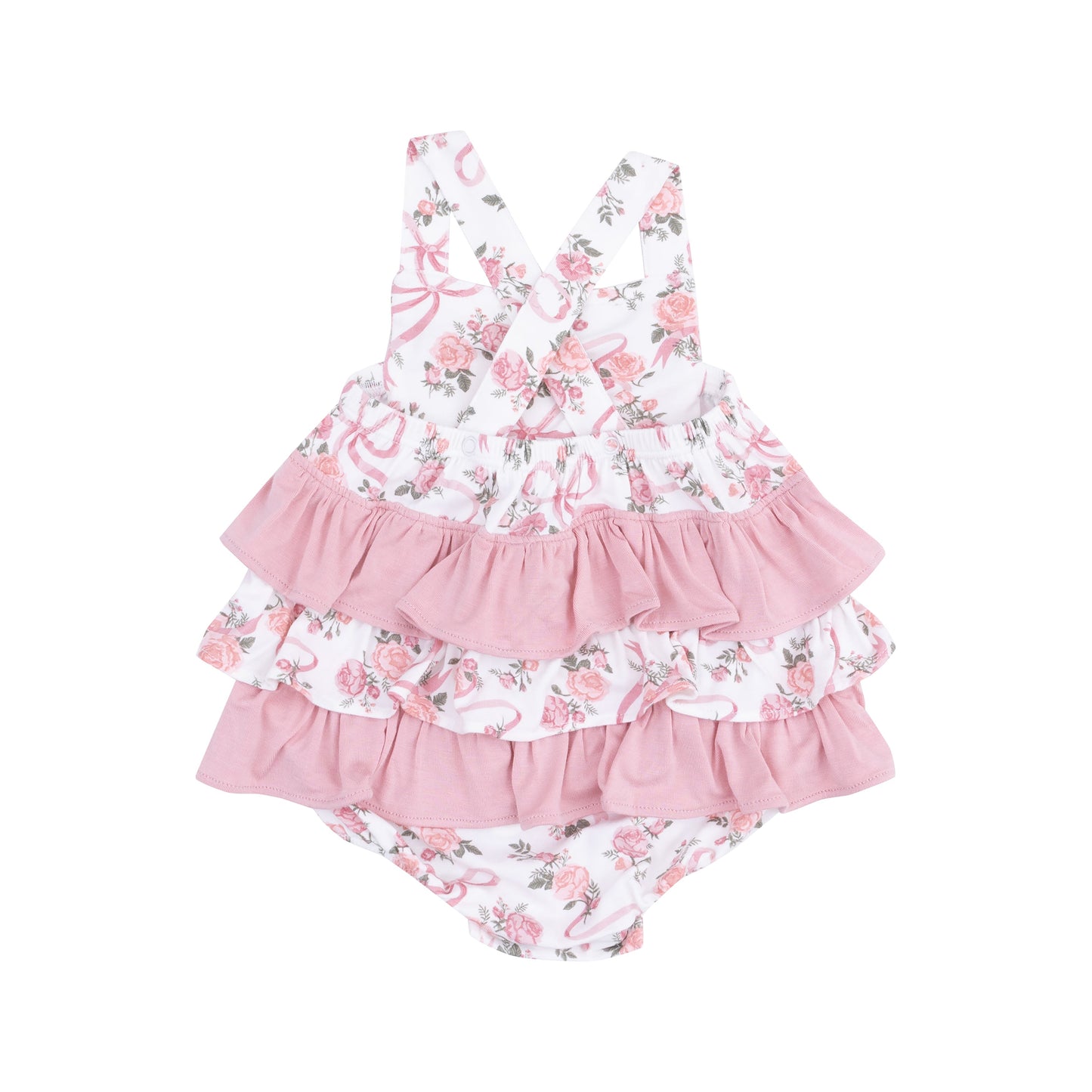 Ruffle Sunsuit - Ribbons and Flowers