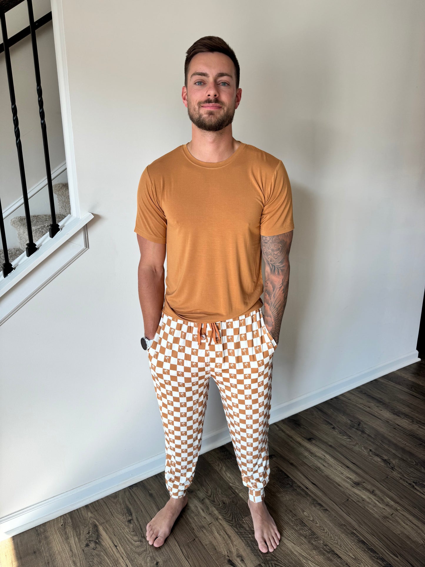 EXCLUSIVE SANDY BEACH CHECKERS DREAM MEN'S TOP