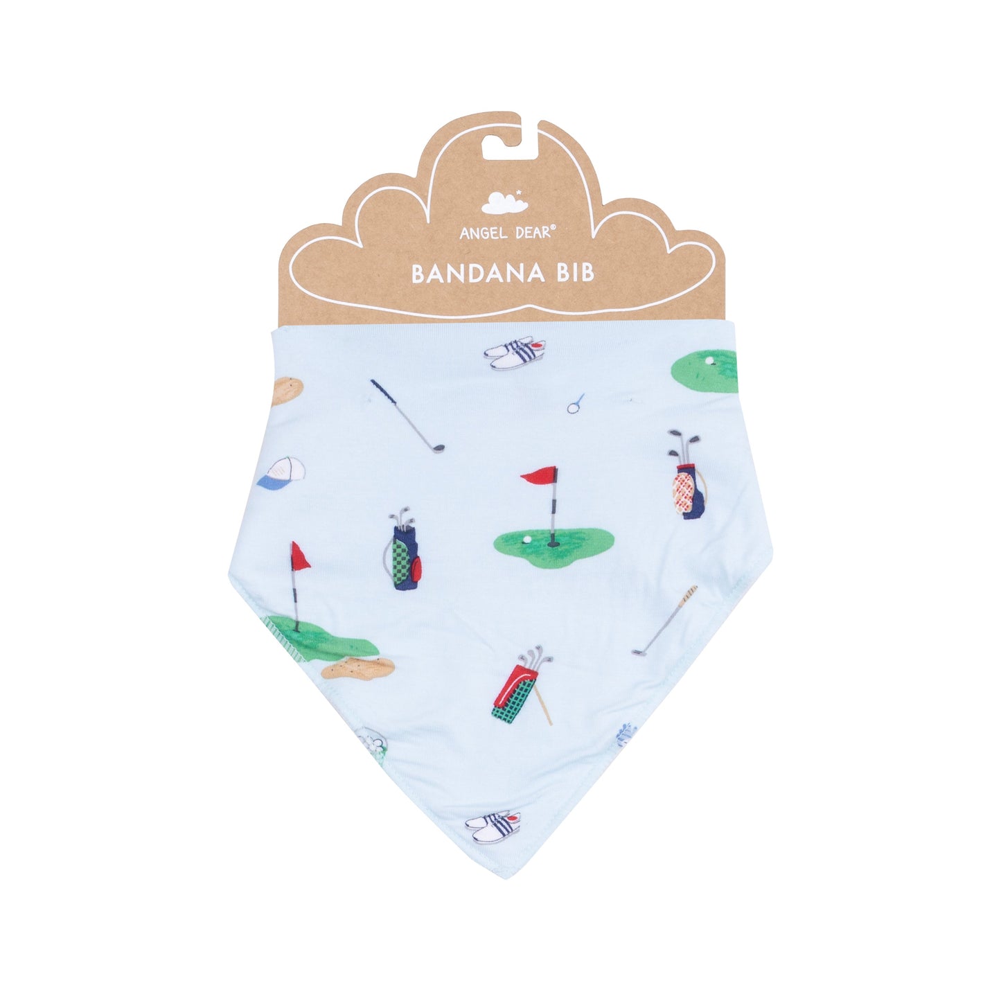Bandana Bib - Golf Things Blue