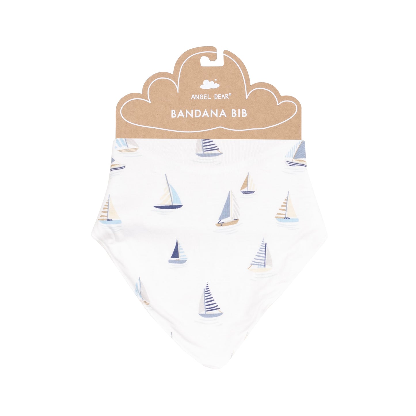 Bandana Bib - Sailboats Blue