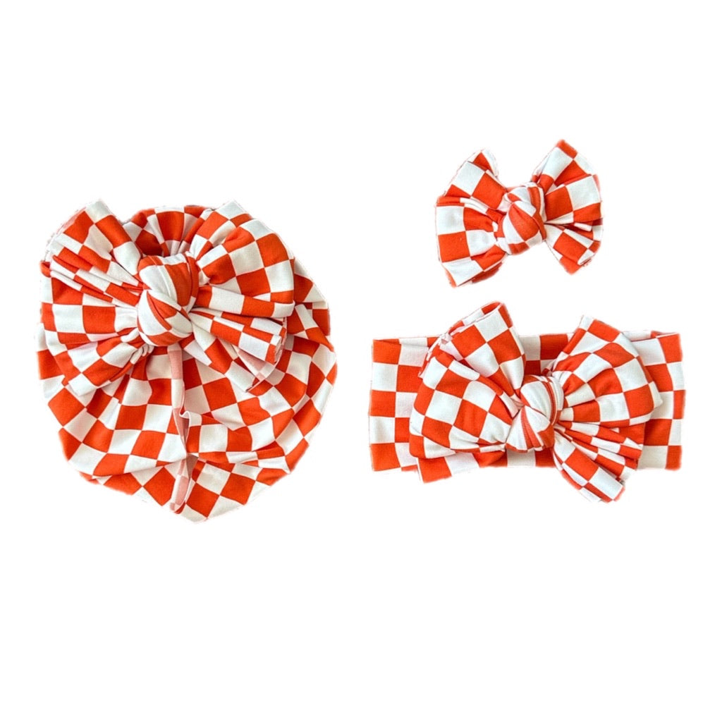 Zero ~ Orange & White Checkers
