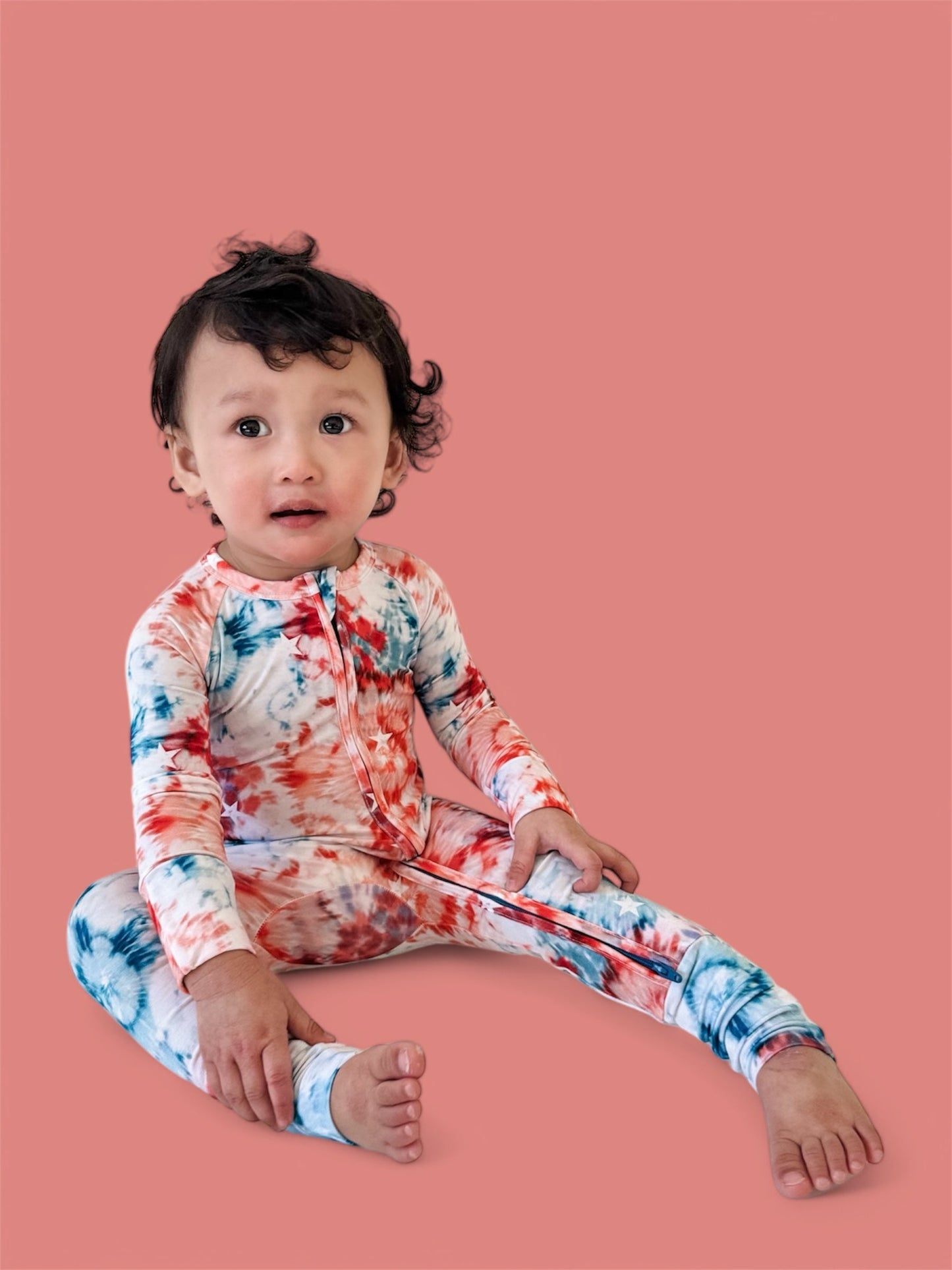 STARRY TIE DYE DREAM ROMPER