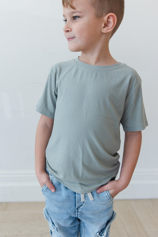 Sage (ribbed) - Everyday Tee