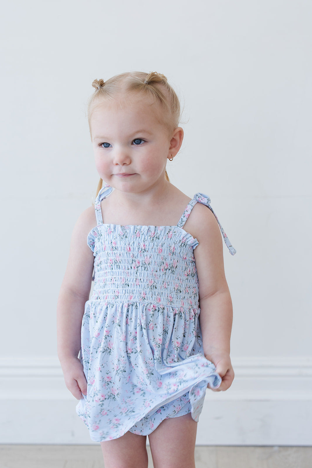 Eloise - Smocked Diaper Dress Set
