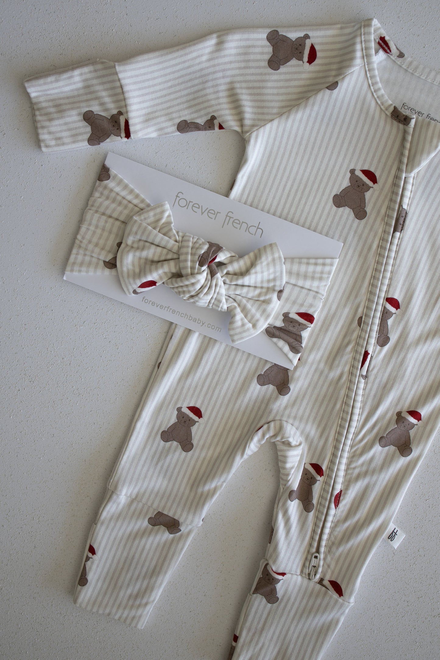 Bamboo Head Wrap | Santa Teddy