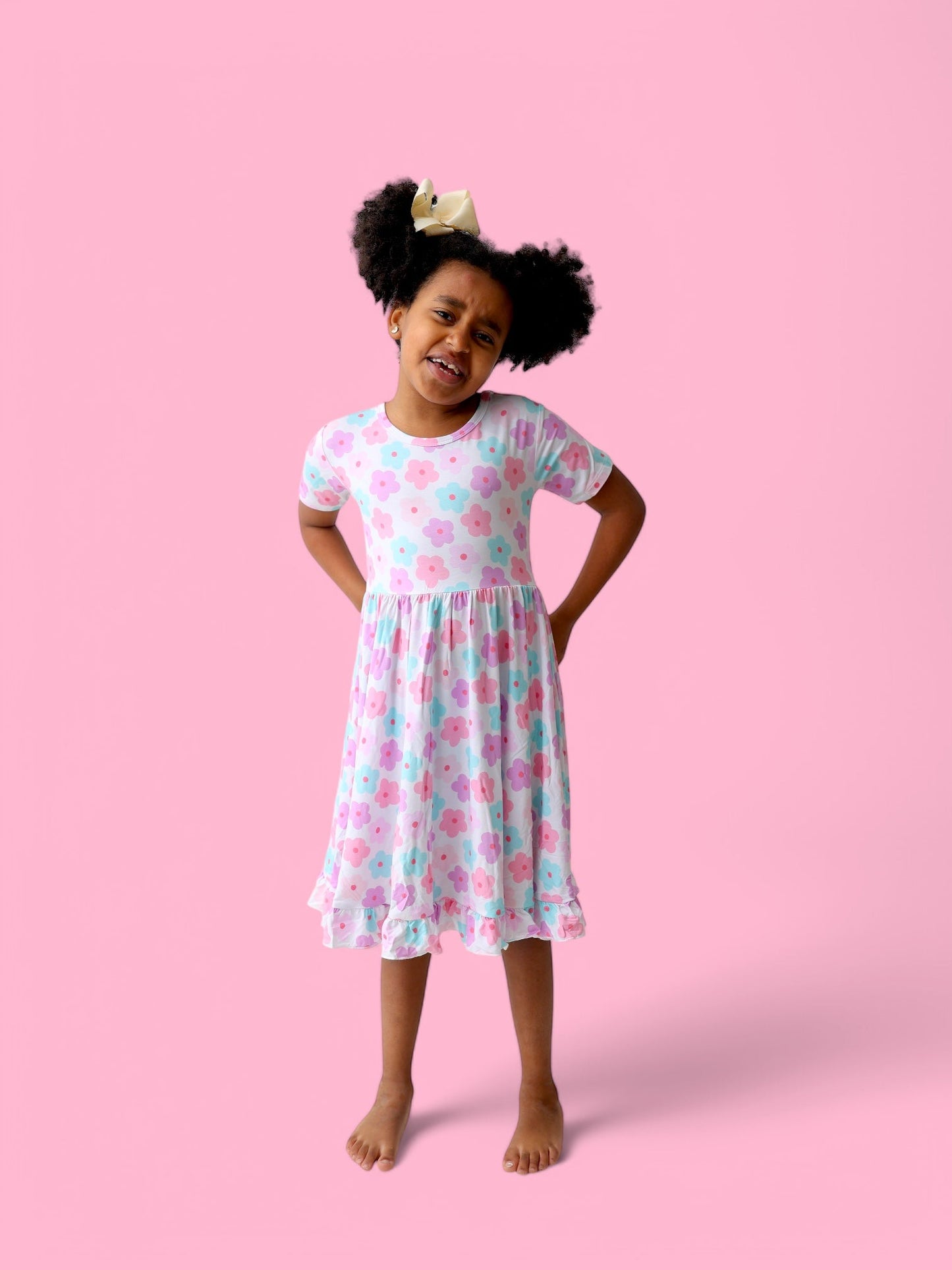 VIOLET FIELDS DREAM RUFFLE DRESS