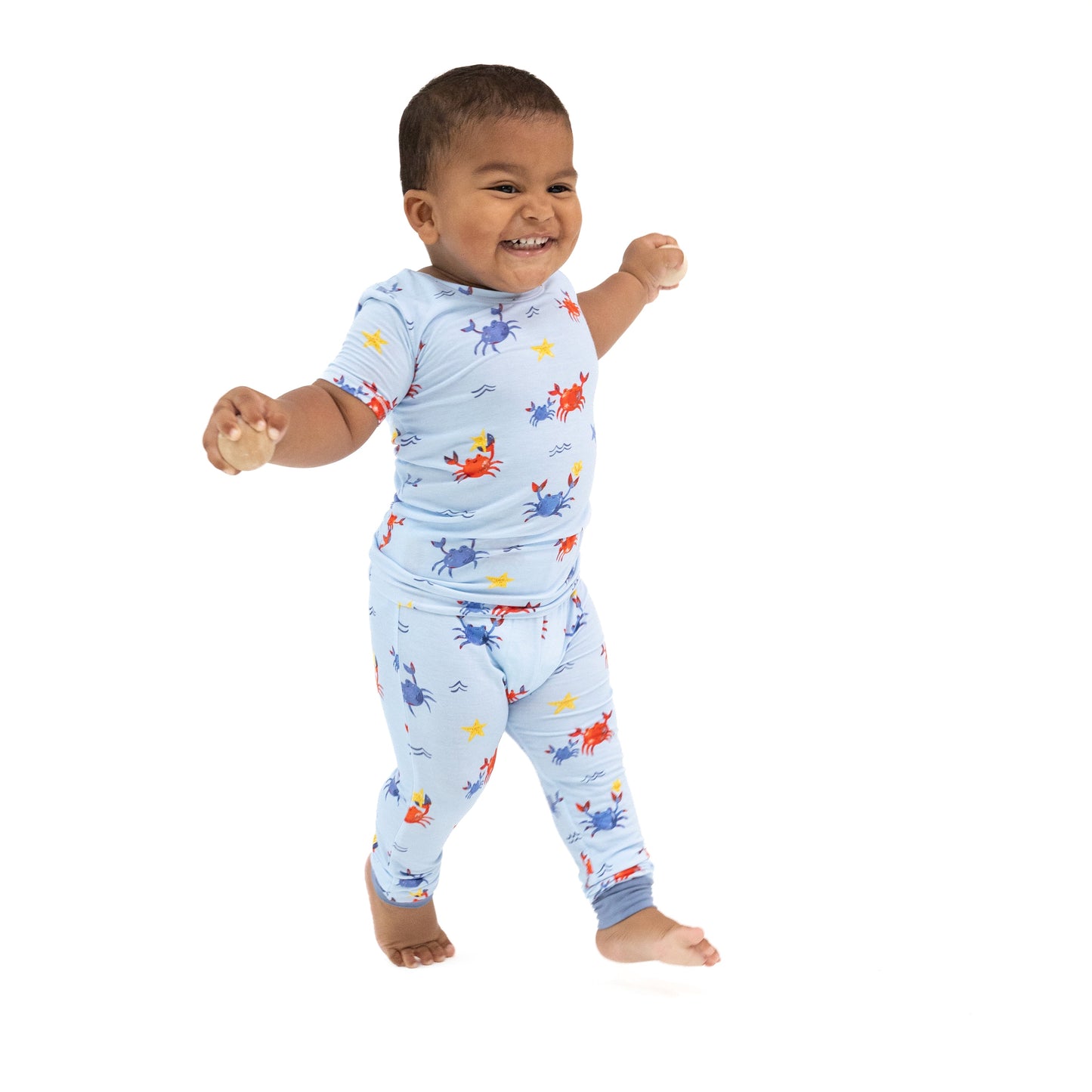 Short Sleeve  Loungewear Set - Crayon Crabs