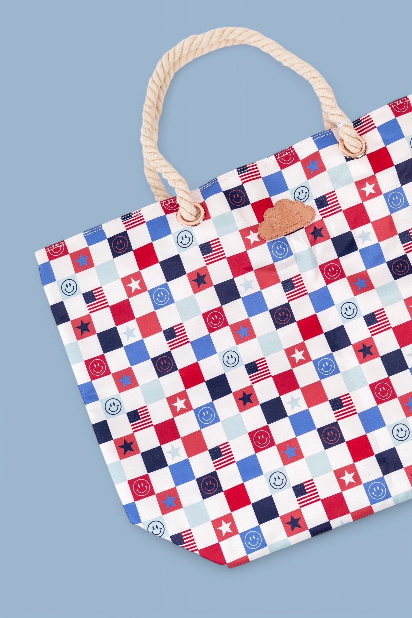 HOME OF THE FREE CHECKERS DREAM TOTE BAG