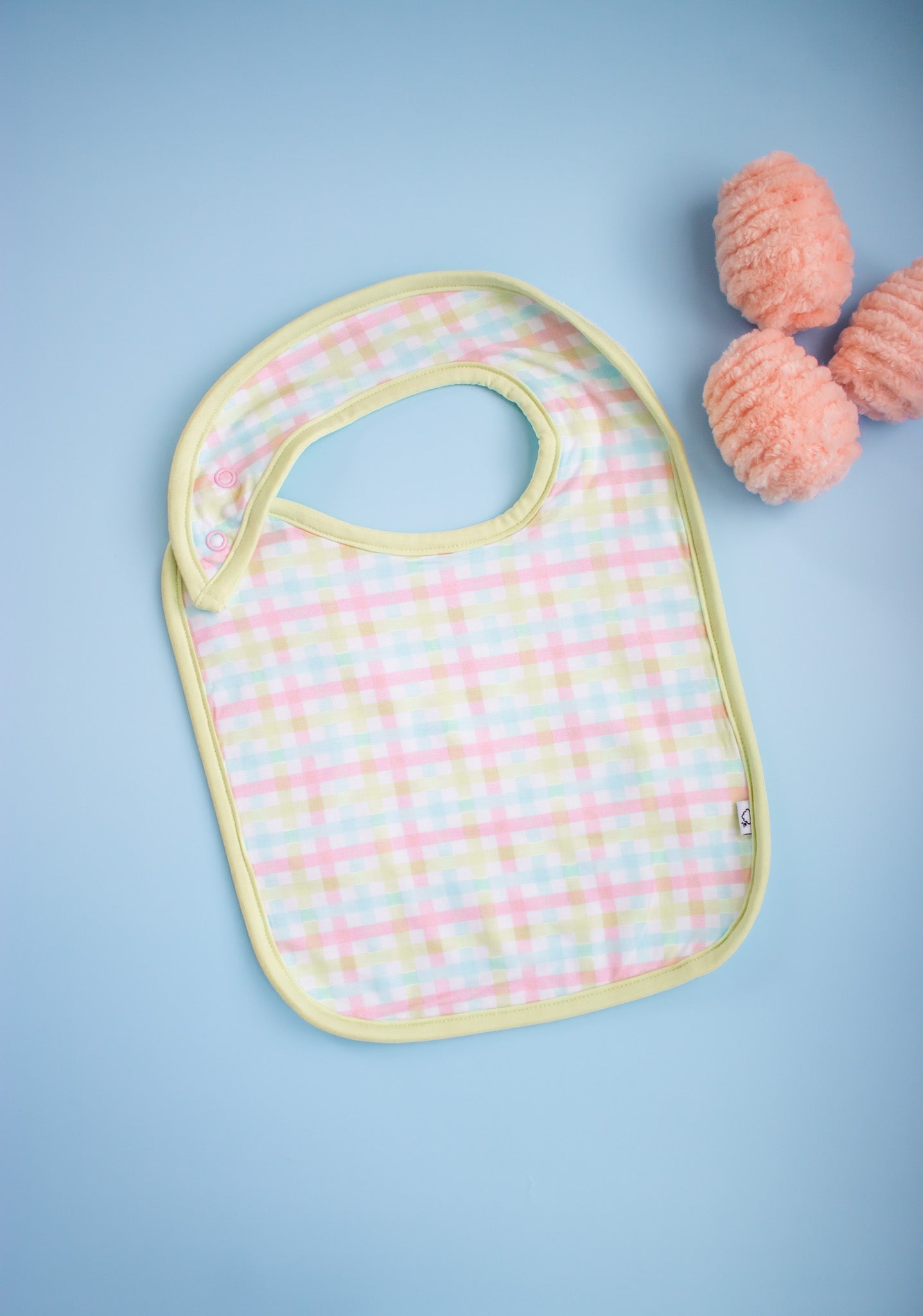 SPRING GINGHAM DREAM BABY BIB