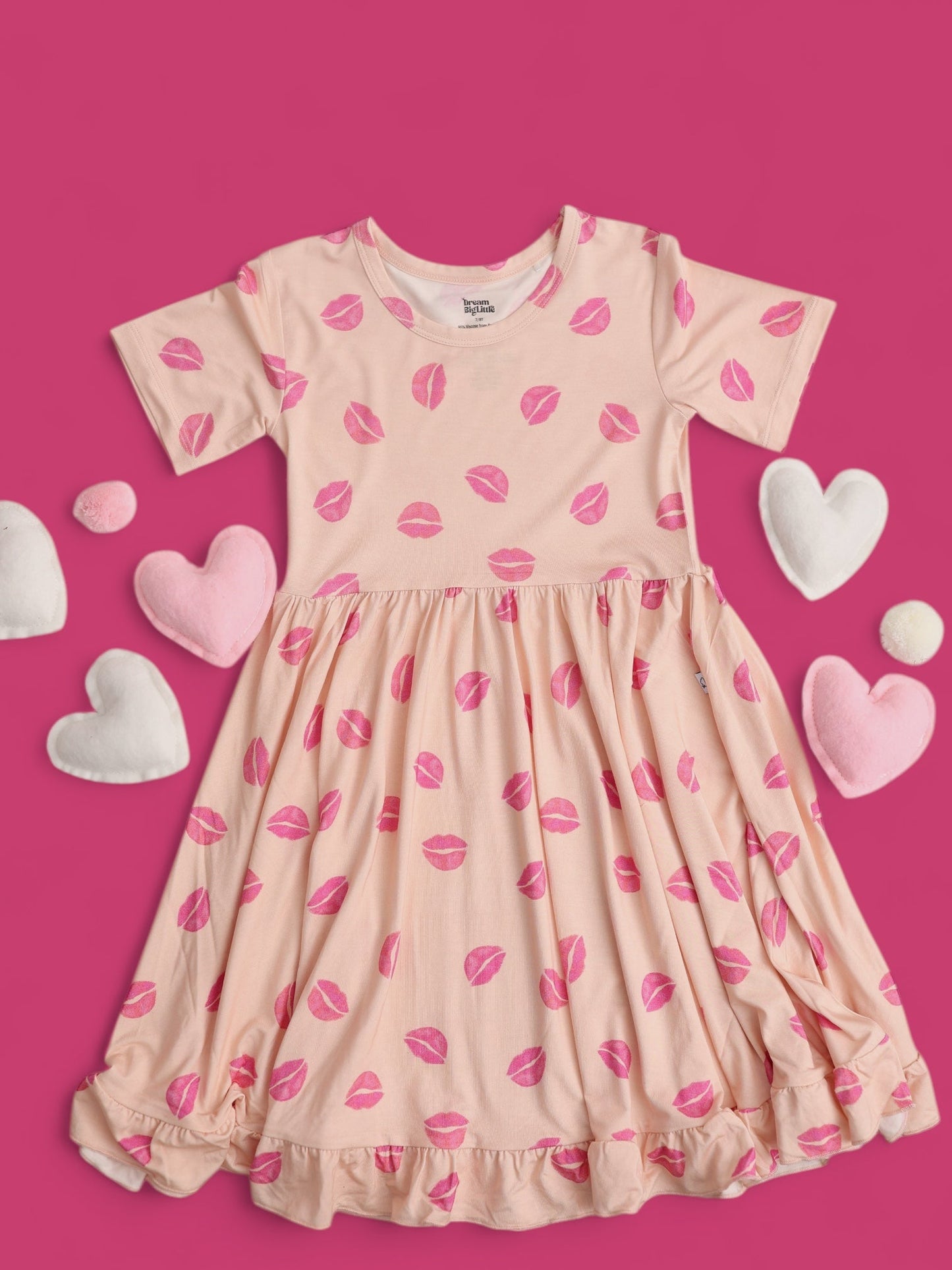 PUCKER UP DREAM RUFFLE DRESS