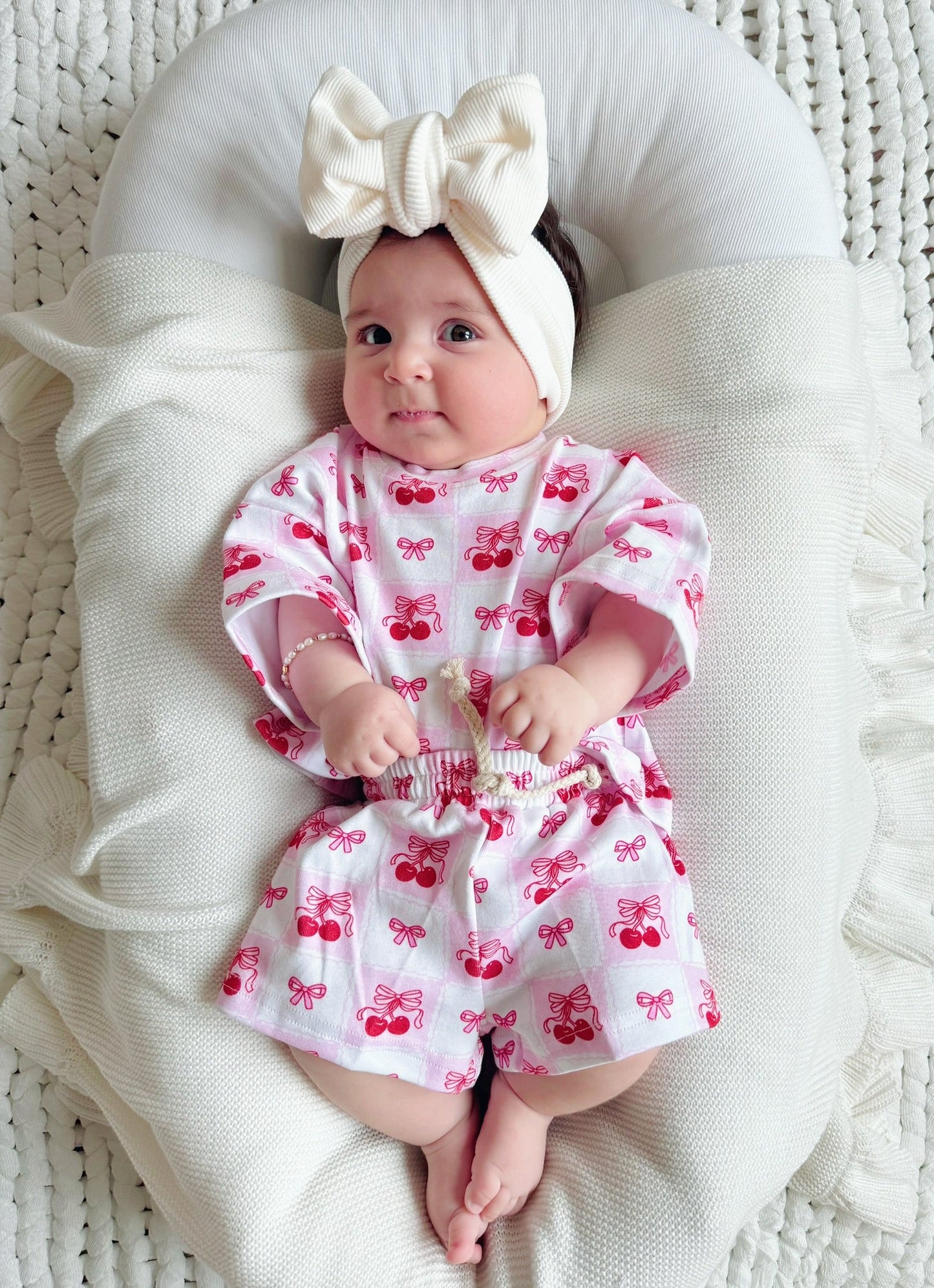 Shorts Set | Checkered Cherry
