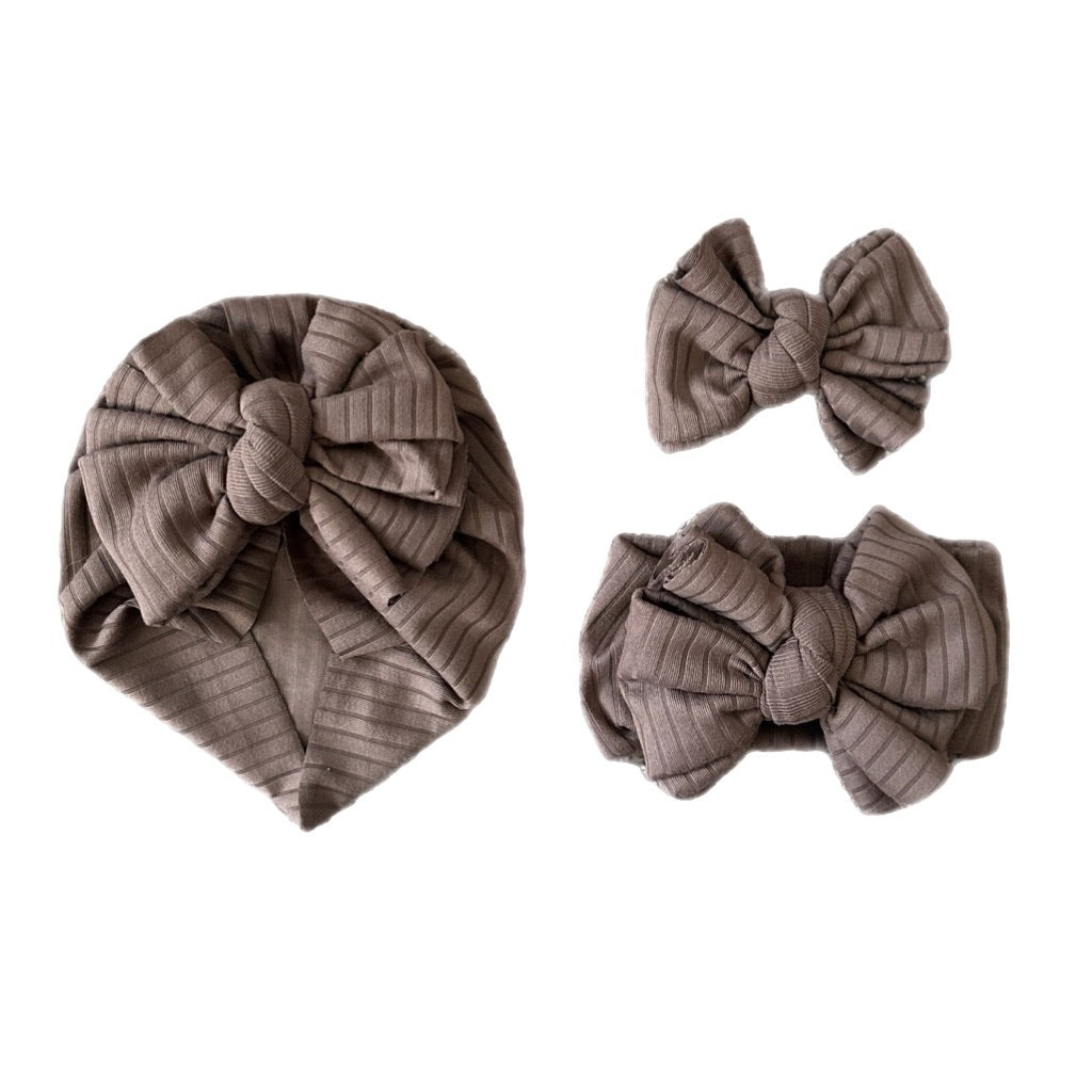 Suntan ~ Dark Brown Ribbed