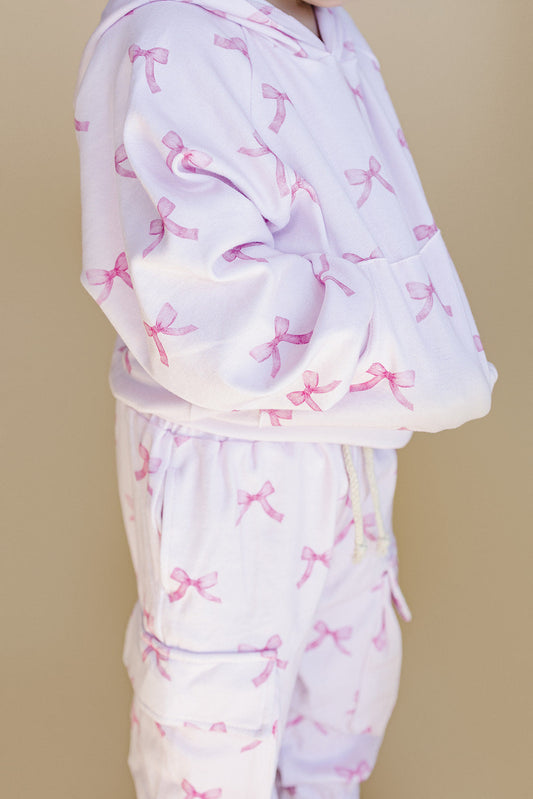 Cargo Jogger Set | Pink Bows