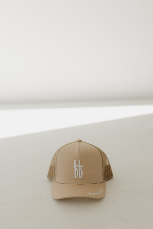 Children's Trucker Hat | ff Tan
