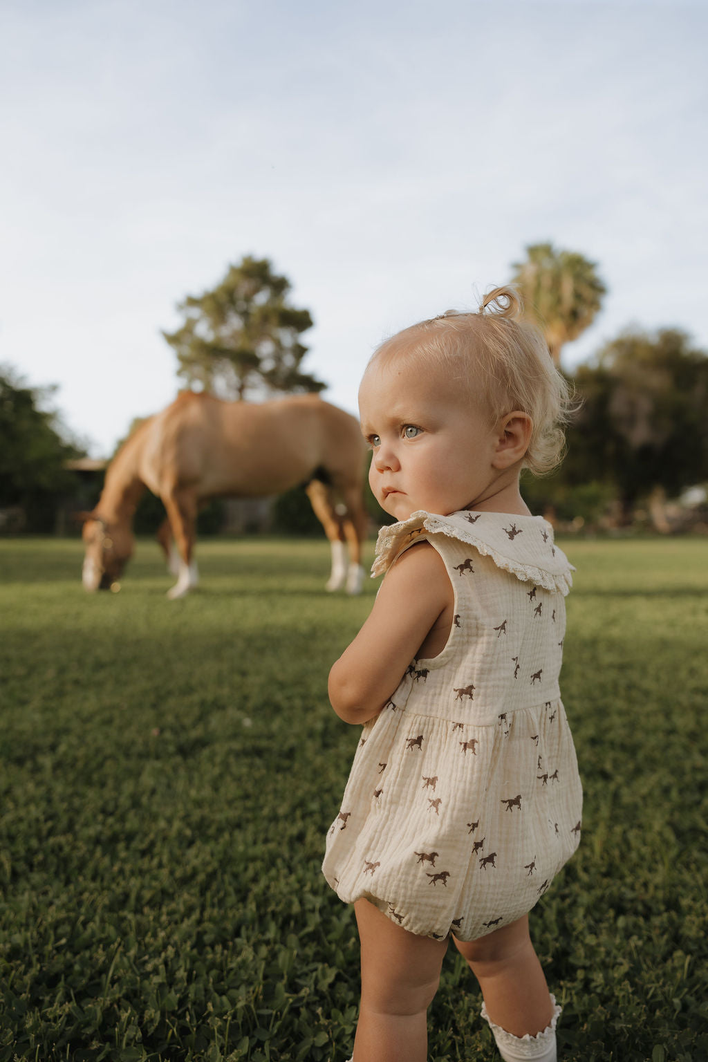 Muslin Romper | Wild Horses