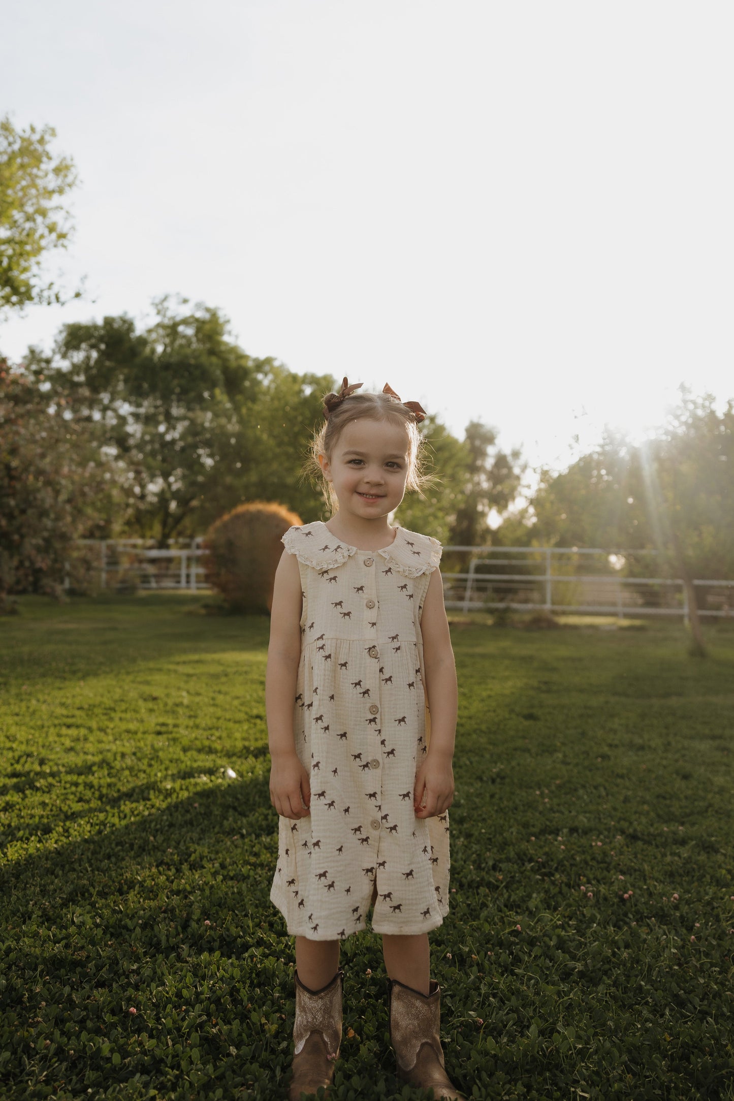 Child Muslin Dress | Wild Horses