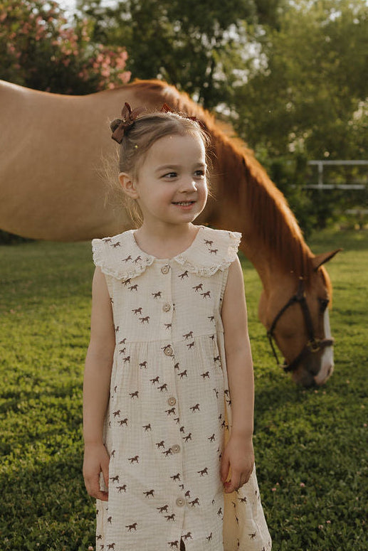 Child Muslin Dress | Wild Horses