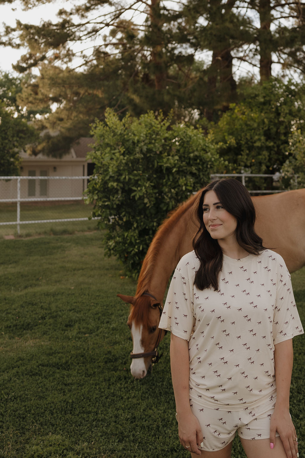 Women's Bamboo Short Set | Wild Horses