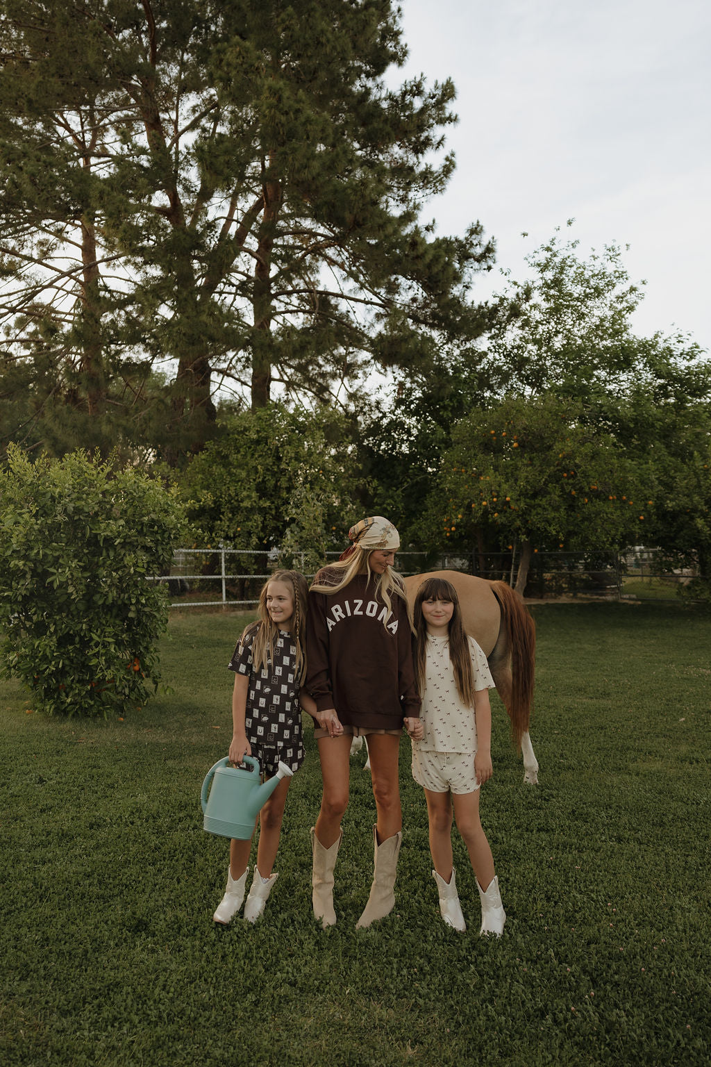 Girl's Bamboo Short Set | Wild Horses