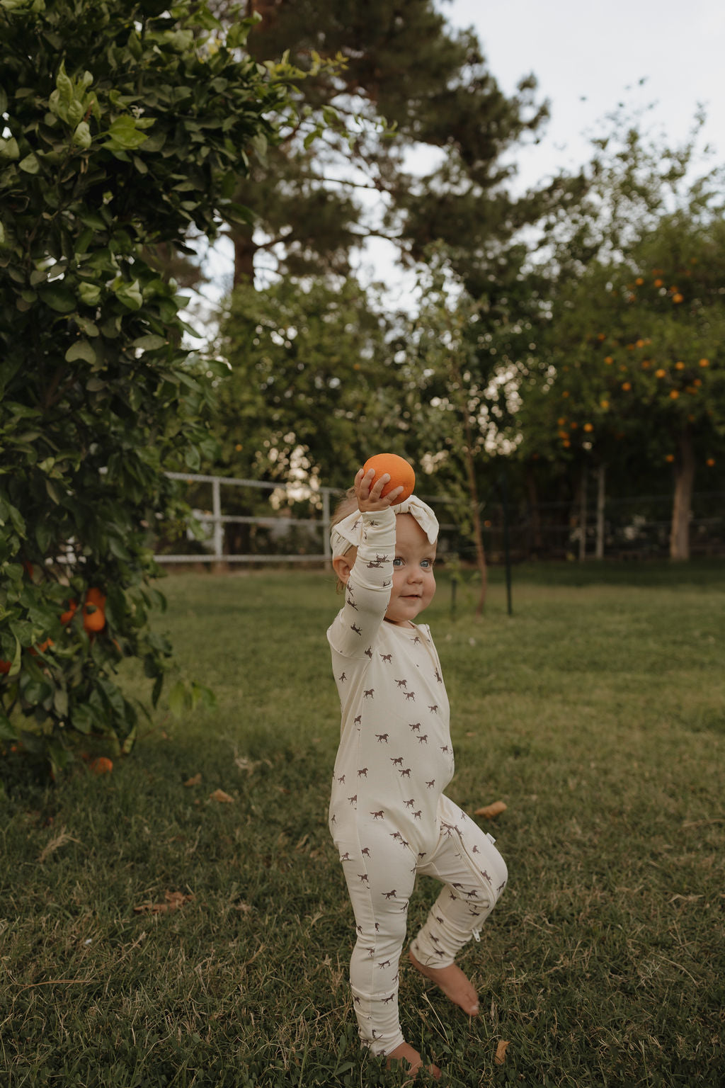 Bamboo Zip Pajamas | Wild Horses
