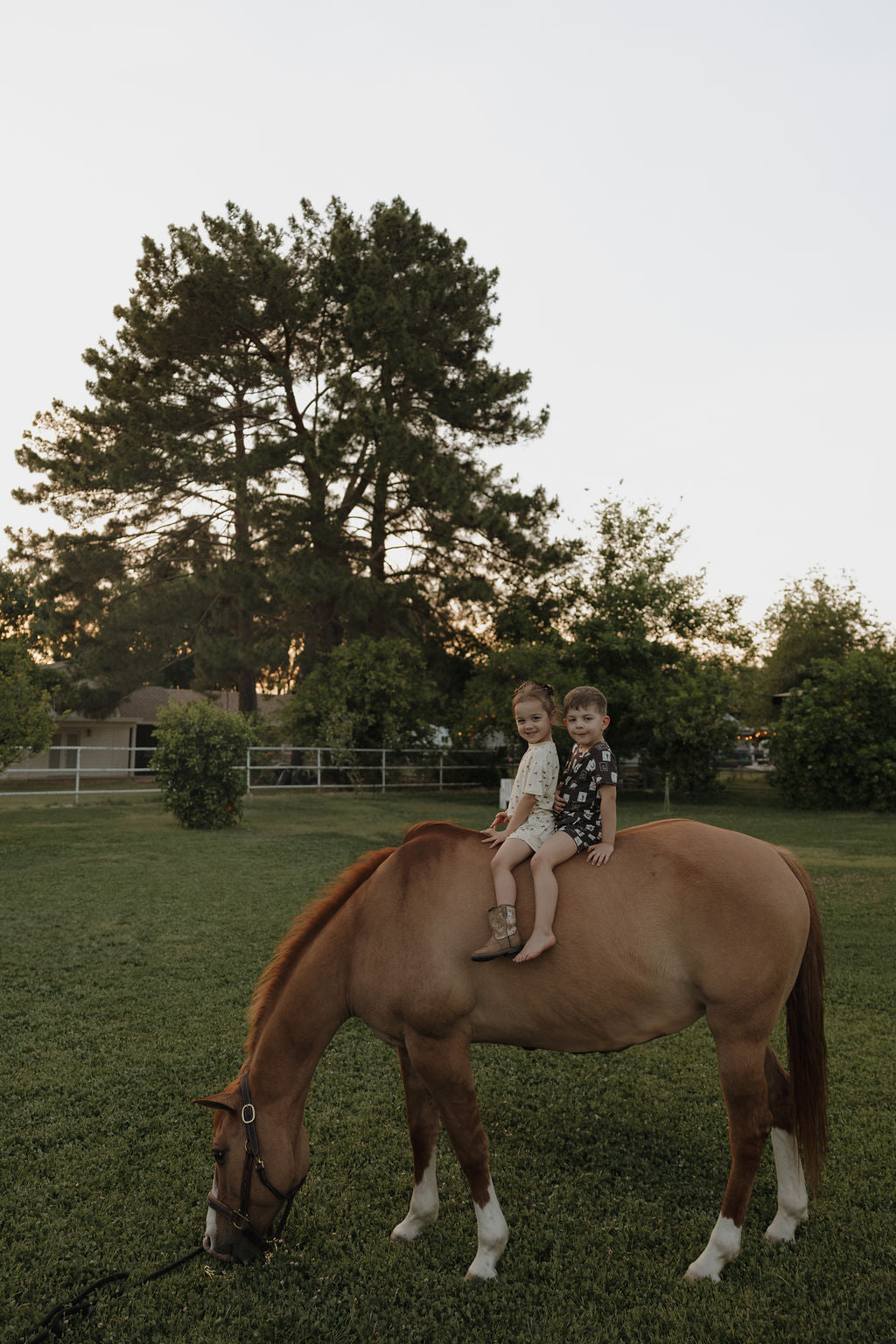Girl's Bamboo Short Set | Wild Horses
