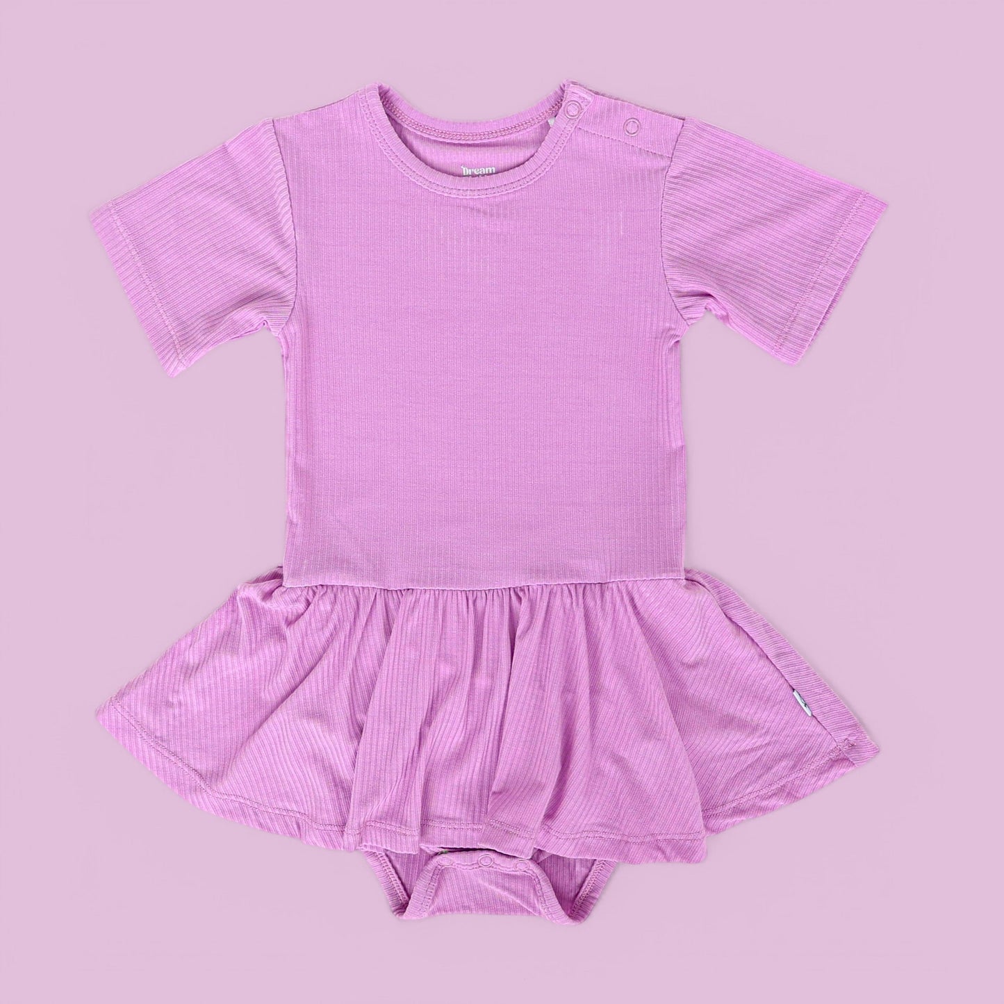 FOREVER LILAC RIB DREAM BODYSUIT DRESS