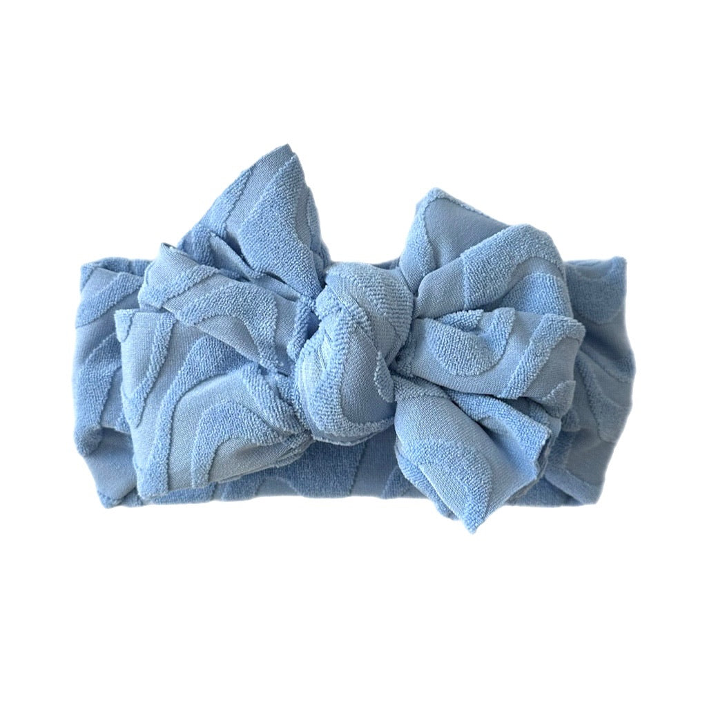 Silly Blue-y ~ Light Blue Embossed Wave
