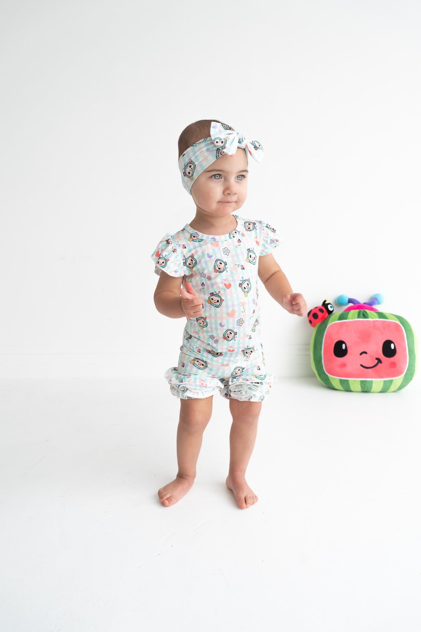 Dream Big Little Co x CoComelon SPRINGTIME MELON DREAM CAP SEEVE TOP