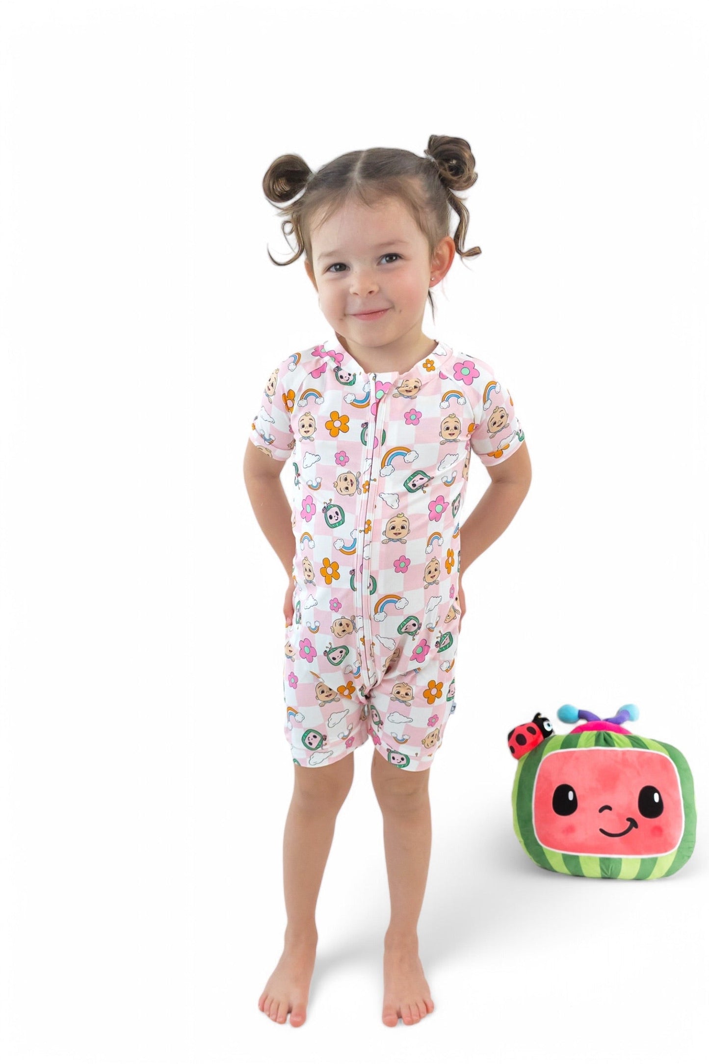 Dream Big Little Co x CoComelon JJ RAINBOW CHECKERS DREAM SHORTIE