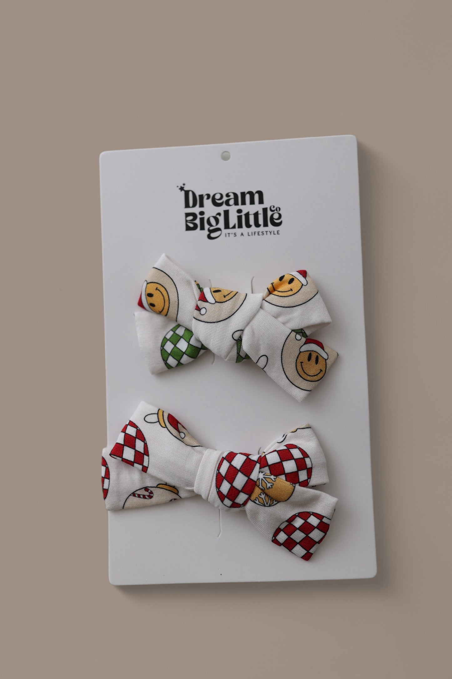 DECK THE HALLS DREAM BOW HAIR CLIPS