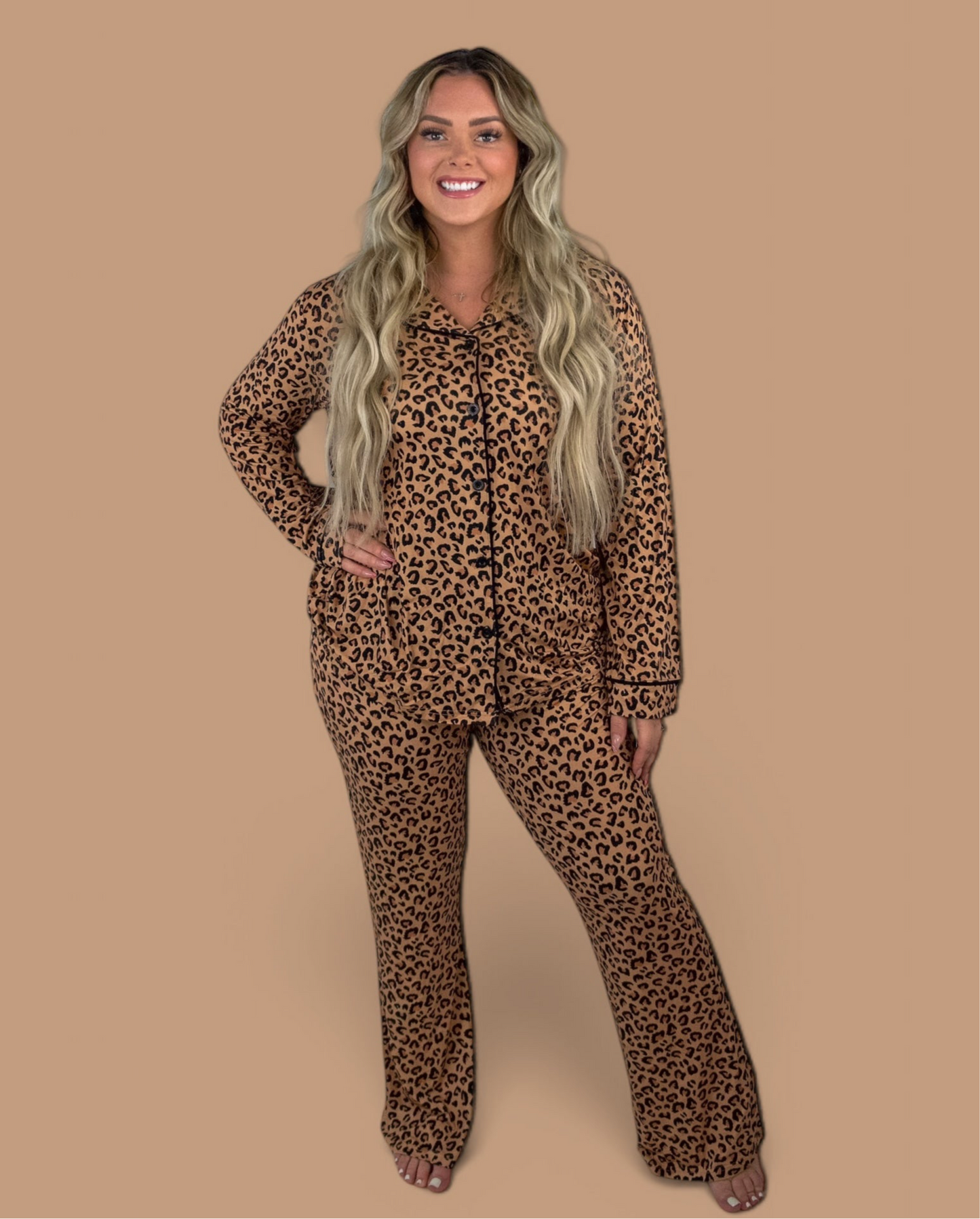 LEOPARD WOMEN'S RELAXED FLARE DREAM SET
