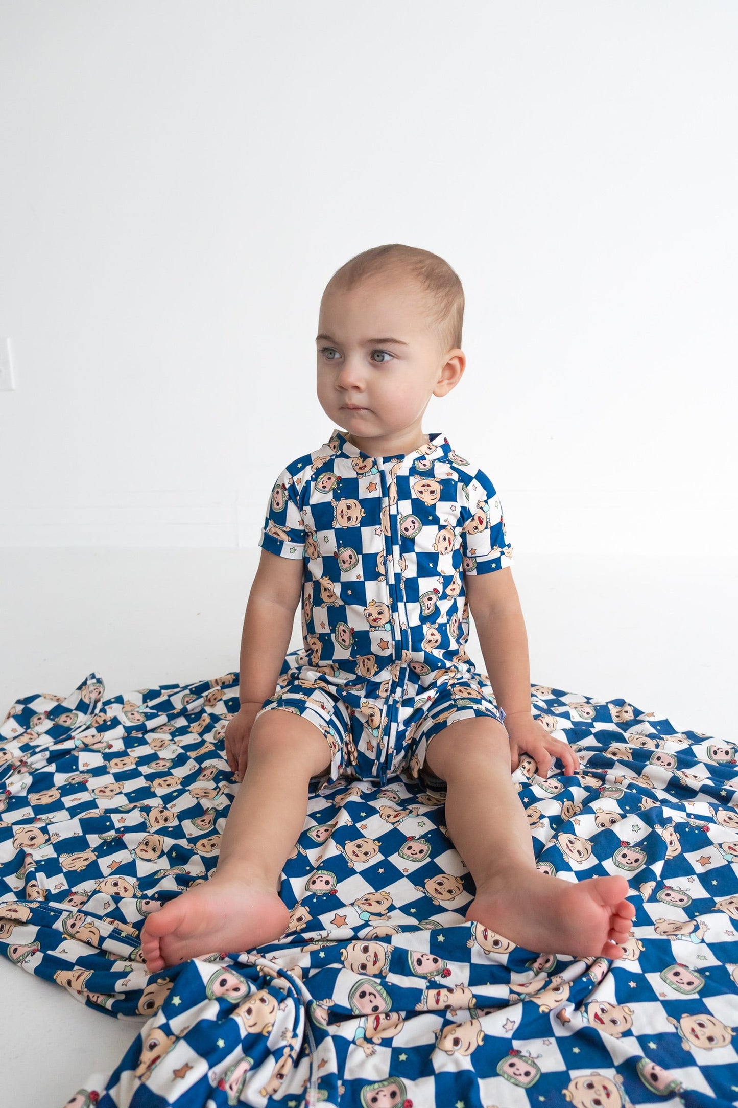 Dream Big Little Co x CoComelon JJ STARRY NIGHT CHECKERS DREAM BLANKET